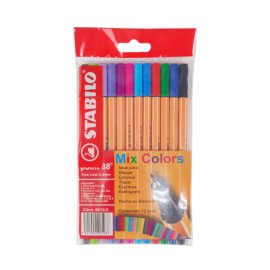 Estuche C/12 Rotuladores Stabilo Point 88
