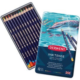 Estuche Con 12 Lápices De Colores Inktense Derwent