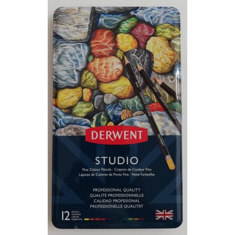 Estuche Con 12 Lápices De Colores Studio Derwent