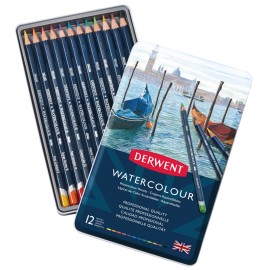 Estuche Con 12 Lápices De Colores Watercolour Derwent