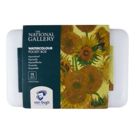 Estuche Con 12 Medias Pastillas De Acuarelas Van Gogh.