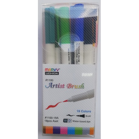 Estuche Con 18 Marcadores Artist Brush 1100-18a