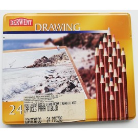 Estuche Con 24 Lapices De Colores Drawing Derwent