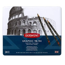 Estuche Con 24 Lápices De Grafito Graphic 9b-9h  Derwent