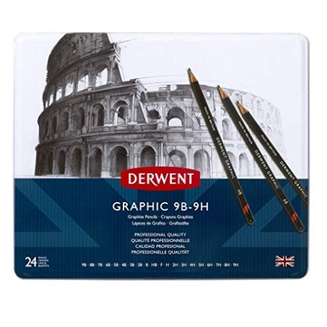 Estuche Con 24 Lápices De Grafito Graphic 9b-9h  Derwent
