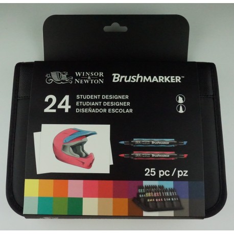 Estuche Con 24 Marcadores Brushmarker Winsor&newton.