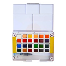 Estuche Con 24 Pastillas Acuarela Obertone Academy