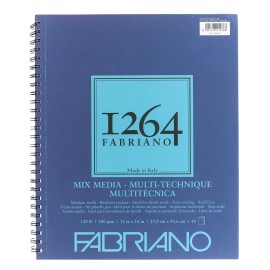 Fabriano 1264 Bloc en espiral para medios mixtos 200gr 40 hojas