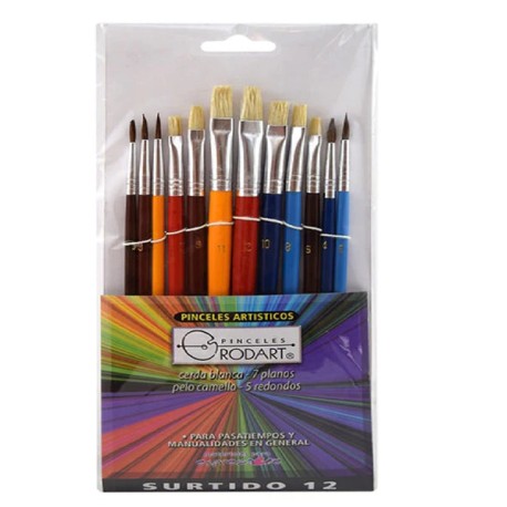 JUEGO CON 12 PINCELES RODART 135999