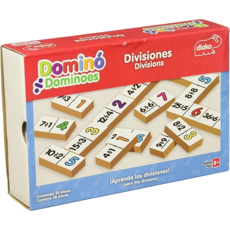 Juego De Domino Didáctico Divisiones Diako 28 Piezas