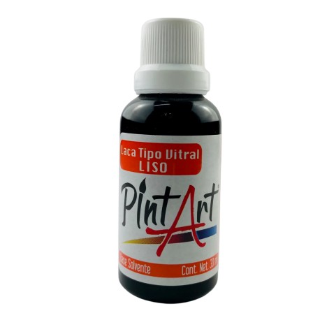 Laca Tipo Vitral Liso Negro 30ml PintArt