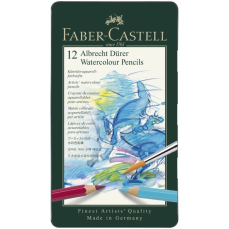 Lápices De Color Acuarelables Albrecht Dürer 117512 Faber Castell Set Con 12 Piezas