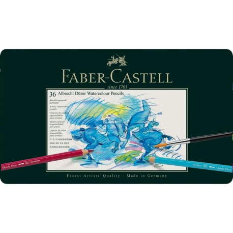 Lápices De color Acuarelables Albrecht Dürer 117536 Faber Castell Estuche Con 36 Piezas