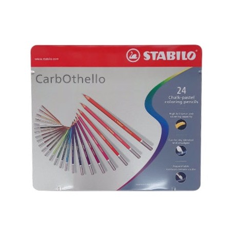 Lápices De Color Pastel Carbothello Stabilo Set De 24 Piezas