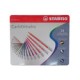 Lápices De Color Pastel Carbothello Stabilo Set De 24 Piezas
