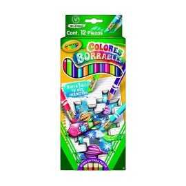 Lápices De Colores Borrables Crayola Caja Con 12 Piezas
