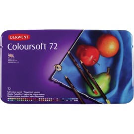 Lápices De Colores Coloursoft Derwent 0701029 Estuche Con 72 Piezas