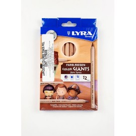 Lápices De Colores Giant Skin Tones Lyra Farb Riesen Caja Con 12 Piezas