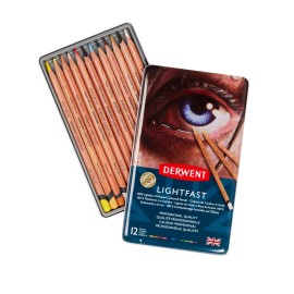 Lápices De Colores Lightfast 2302719 Derwent Estuche Con 12 Piezas