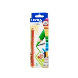 Lapices De Colores Lyra Farb Riesen Gigantes Hexagonal Caja Con 6 Piezas