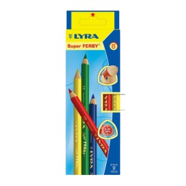 Lápices De Colores Lyra Super Ferby Triangulares Caja Con 6 Piezas