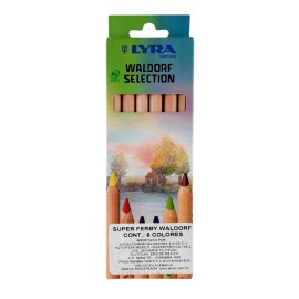 Lápices De Colores Lyra Waldorf Selection Caja Con 6 Piezas