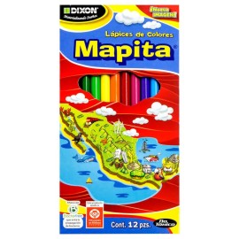 LAPICES DE COLORES MAPITA, CAJA CON 12 PIEZAS