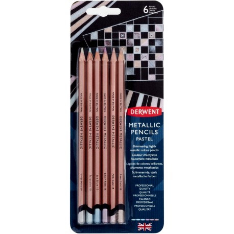 Lápices De Colores Metálicos Derwent Set Con 6 Piezas