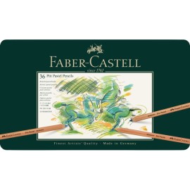 Lápices De Colores Pastel Pitt Artist 112136 Faber Castell Estuche Con 36 Piezas