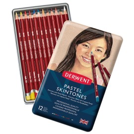 Lápices De Colores Pastel Skintones Derwent Set Con 12 Piezas