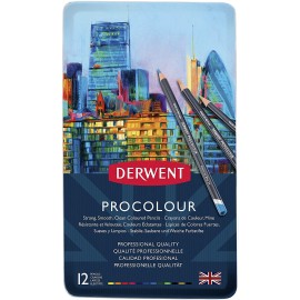 Lápices De Colores Procolour 2302505 Derwent Estuche Con 12 Piezas