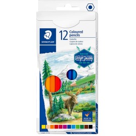 Lápices De Colores Staedtler 146CC12 Hexagonal Hecho En Alemania Set 12 Piezas
