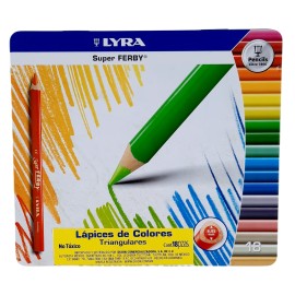 Lápices De Colores Triangulares Lyra Super Ferby Set De 18 Piezas
