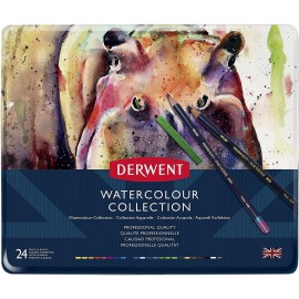 Lapices De Colores Watercolour Collection Derwent Estuche Con 24 Piezas
