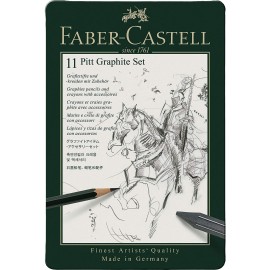Lápices De Grafito 112972 Pitt Graphite Faber Castell Set Con 11 Piezas