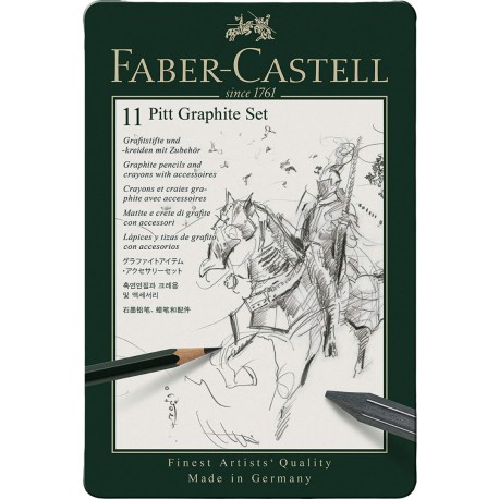 Lápices De Grafito 112972 Pitt Graphite Faber Castell Set Con 11 Piezas