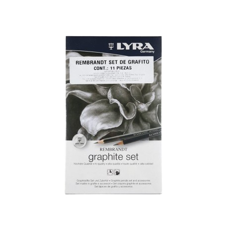 Lápices Y Barra De Grafito Rembrandt Graphite Set Lyra Estuche Con 11 Piezas