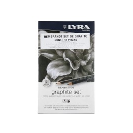 Lápices Y Barra De Grafito Rembrandt Graphite Set Lyra Estuche Con 11 Piezas