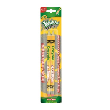Lápiz Twistable Crayola Blister Con 2 Piezas