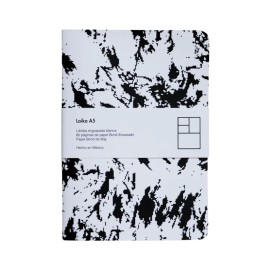 Libreta Laika A5 Neo Grunge Engrapada 100 Hojas Bond Hueso