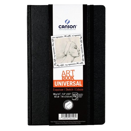 Libro De Dibujo Art Book Canson Universal Sketch 96g 112 Hojas