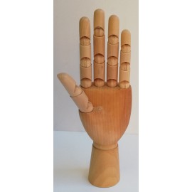 Maniquí Mano Izquierda Grande Madera Articulada Para Dibujo
