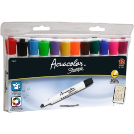 Marcador De Agua Sharpie Acuacolor Estuche Con 12 Piezas