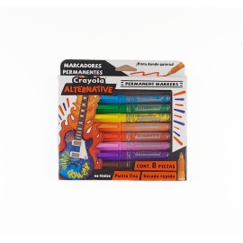 Marcador Permanente Alternative Crayola Caja Con 8 Piezas