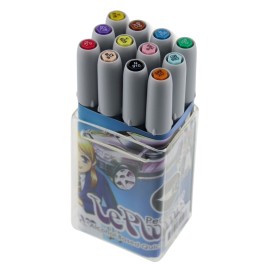 Marcador Punta Pincel LePlume Marvy Uchida 3000-12A Set 12 Piezas