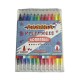 MARCADORES BORRABLES DOBLE PUNTA 12 PZS PASCUA