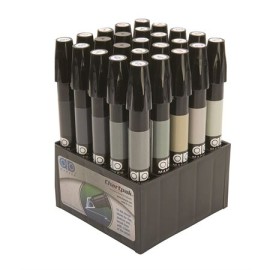Marcadores Chartpak GRAY SET Estuche Con 25 Piezas