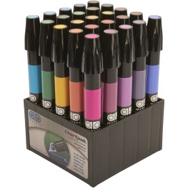 Marcadores Chartpak Set Colores Básicos Estuche Con 25 Piezas