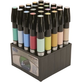 Marcadores Chartpak Set Colores Landscape Estuche Con 25 Piezas