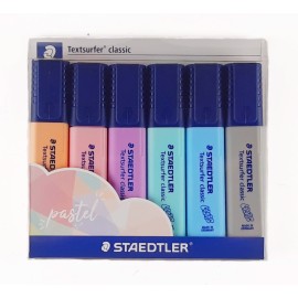 Marcadores Pastel Para Texto Staedtler Triplus Estuche Con 6 Piezas